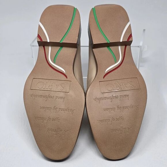 Franco Sarto Women's EDA Classic Slip on Loafer Oyster Beige Size 8.5M New - Picture 6 of 10